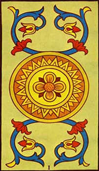 Ace of Pentacles tarot card