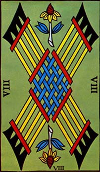 Eight of Wands tarot card