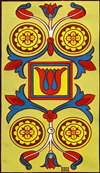 Four of Pentacles tarot card