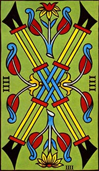 Four of Wands tarot card