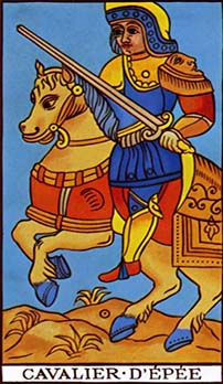 Knight of Swords tarot card