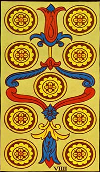 Nine of Pentacles tarot card