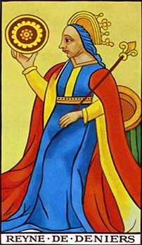 Queen of Pentacles tarot card