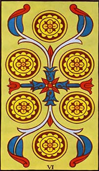 Six of Pentacles tarot card