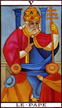 The Hierophant tarot card