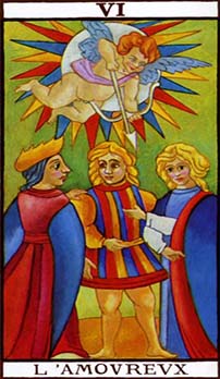 The Lovers tarot card