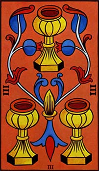 Three of Cups tarot card