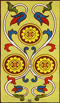 Three of Pentacles tarot card