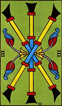 Three of Wands tarot card